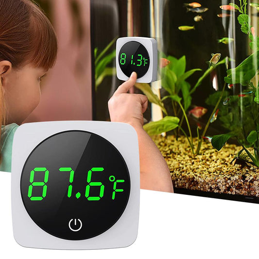 Stick-On Digital Aquarium Thermometer (°C & °F) centigrade by HitMyNeed