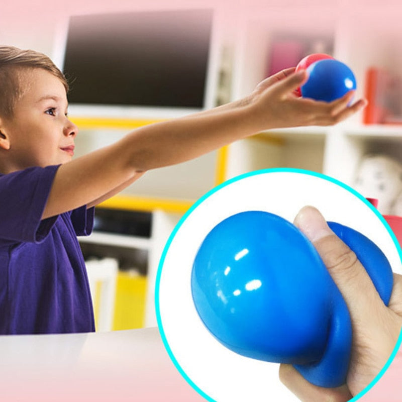 Sticky Glowing Stress Ball Set (6-Pack) by HitMyNeed