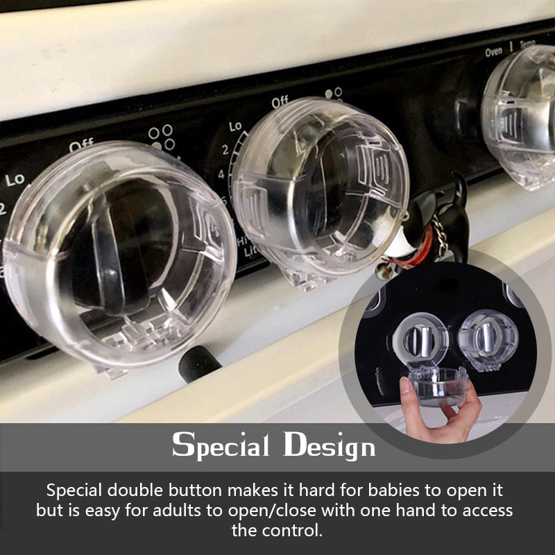 Stove Knob Covers Child Safety Set (2 Pack) by HitMyNeed