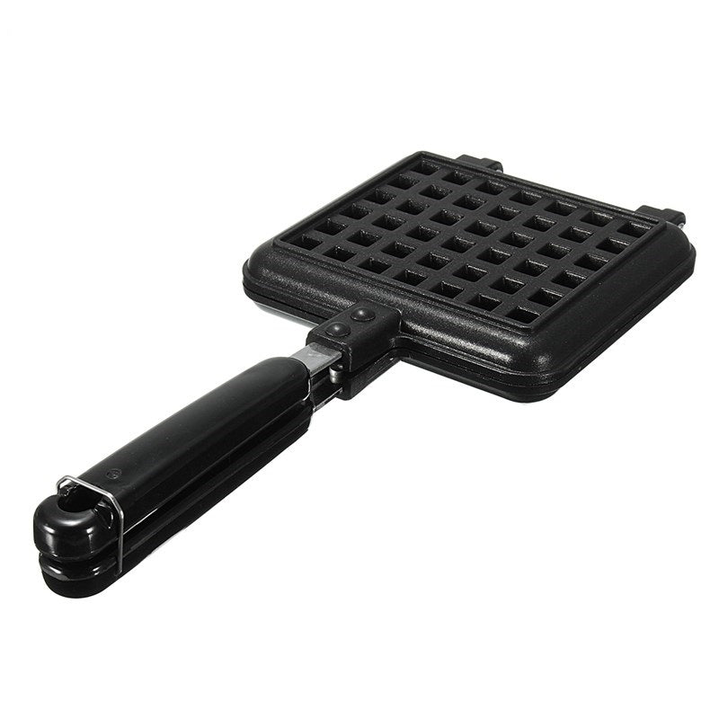 Stovetop Belgian Waffle Iron Maker with Non-Stick Plates by HitMyNeed