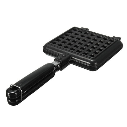 Stovetop Belgian Waffle Iron Maker with Non-Stick Plates by HitMyNeed