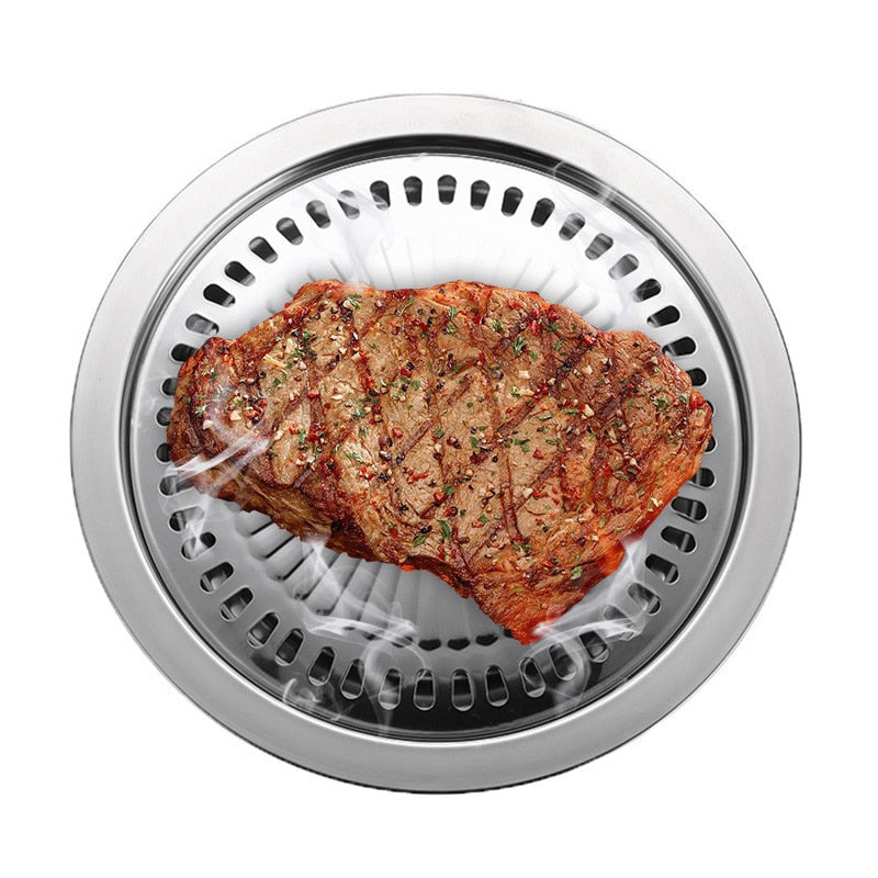 Stovetop Non-Stick Grill Pan, 30 cm Stainless Steel by HitMyNeed