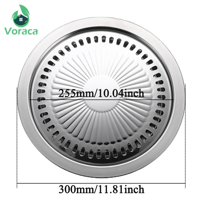 Stovetop Non-Stick Grill Pan, 30 cm Stainless Steel by HitMyNeed