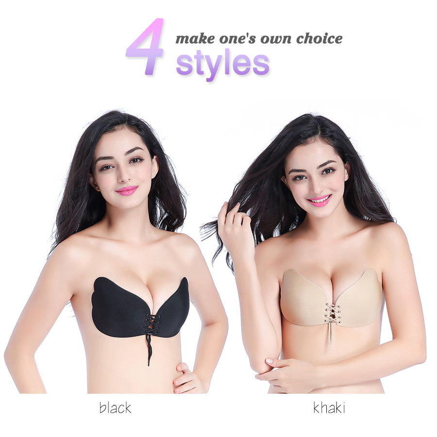 Strapless Stick-On Push Up Adhesive Bra by HitMyNeed