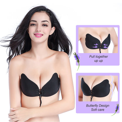 Strapless Stick-On Push Up Adhesive Bra by HitMyNeed