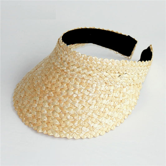 Straw Visor Hat Summer Cap for Sun Protection by HitMyNeed