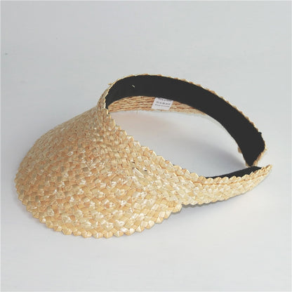 Straw Visor Hat Summer Cap for Sun Protection by HitMyNeed
