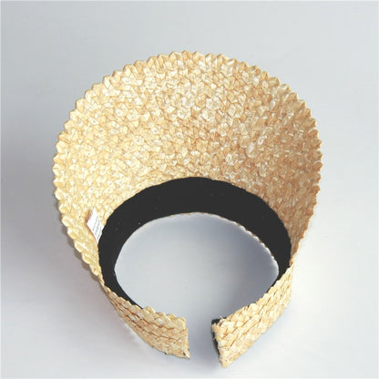 Straw Visor Hat Summer Cap for Sun Protection by HitMyNeed