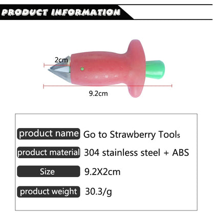Strawberry Corer Portable Stem Remover Tool by HitMyNeed