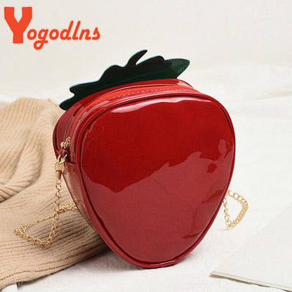 Strawberry Crossbody Bag for Women by HitMyNeed