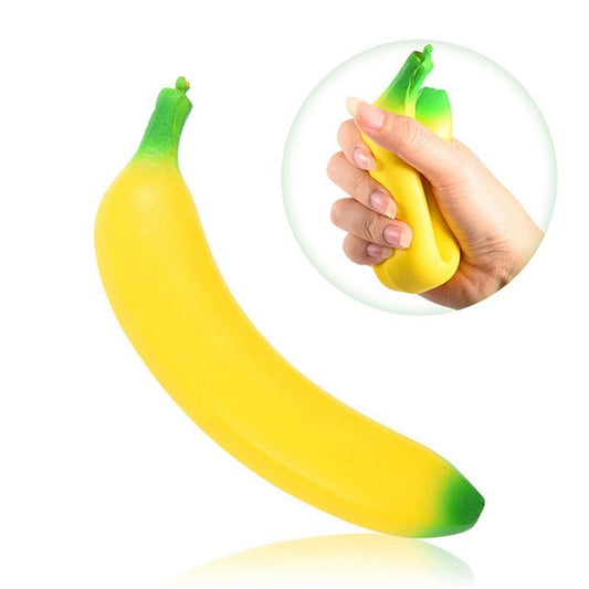 Stress Relief Banana Squishy Toy 19cm by HitMyNeed