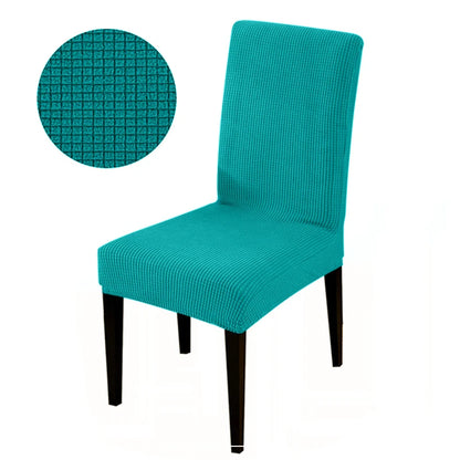 Stretch Elastic Universal Chair Cover for Dining Chairs 4776-bluestone-blue by HitMyNeed
