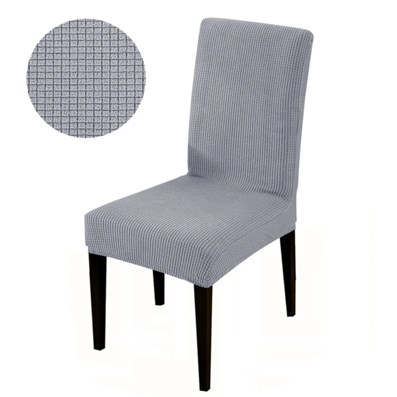 Stretch Elastic Universal Chair Cover for Dining Chairs 4776-grey by HitMyNeed