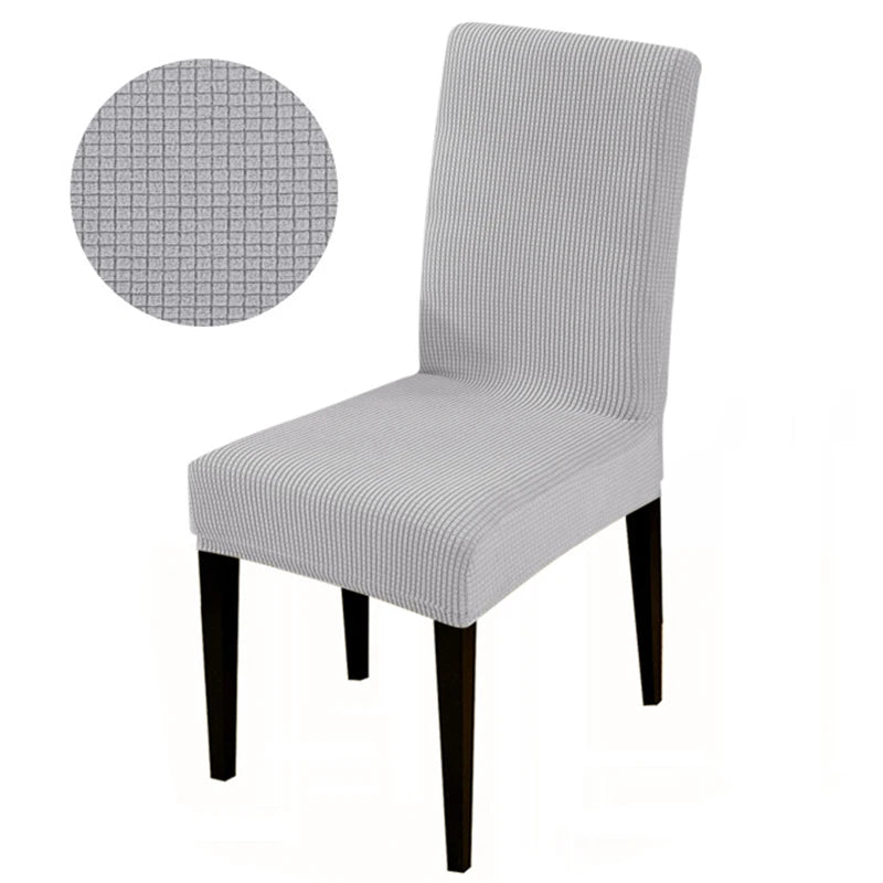 Stretch Elastic Universal Chair Cover for Dining Chairs 4776-light-gray by HitMyNeed