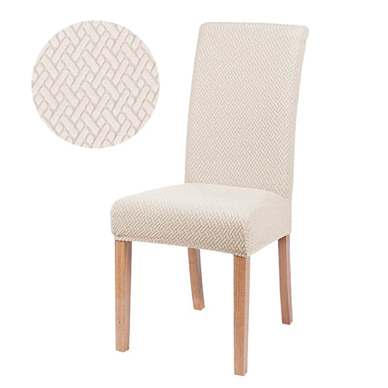 Stretch Elastic Universal Chair Cover for Dining Chairs spandex-ice-cream by HitMyNeed