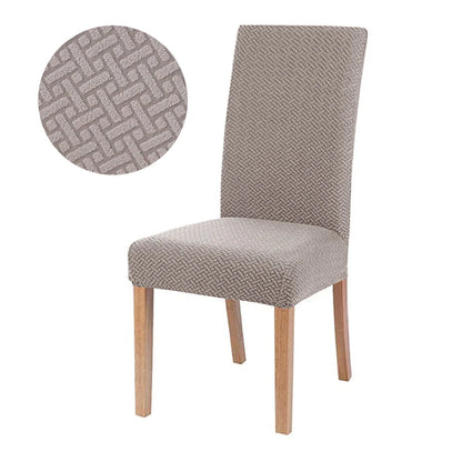 Stretch Elastic Universal Chair Cover for Dining Chairs spandex-khaki by HitMyNeed