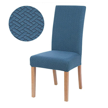 Stretch Elastic Universal Chair Cover for Dining Chairs spandex-lake-blue by HitMyNeed