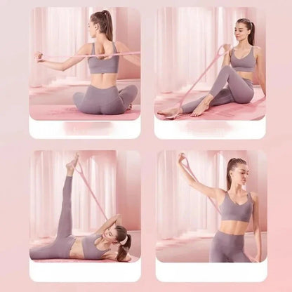 Stretch Strap Yoga Figure-8 Silicone Tension Band by HitMyNeed