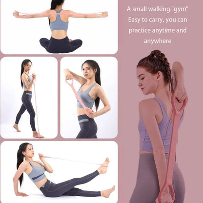 Stretch Strap Yoga Figure-8 Silicone Tension Band by HitMyNeed