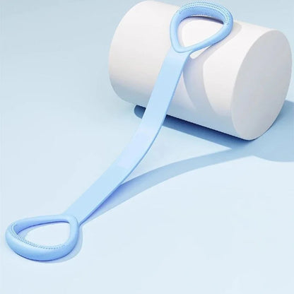 Stretch Strap Yoga Figure-8 Silicone Tension Band blue by HitMyNeed