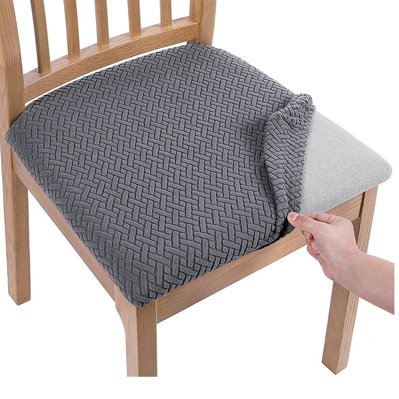 Stretchable Dining Chair Seat Cover with Straps by HitMyNeed