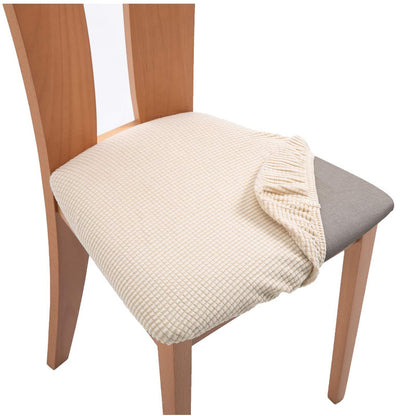 Stretchable Dining Chair Seat Cover with Straps b1-chair-cover by HitMyNeed