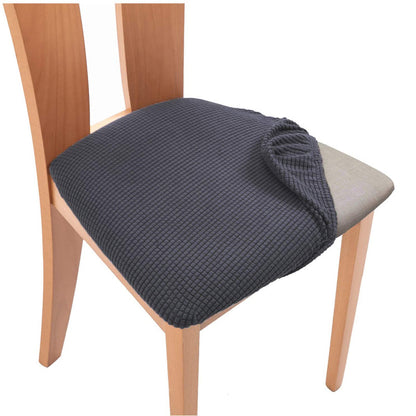 Stretchable Dining Chair Seat Cover with Straps b2-chair-cover by HitMyNeed