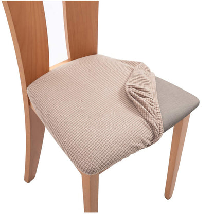 Stretchable Dining Chair Seat Cover with Straps b5-chair-cover by HitMyNeed