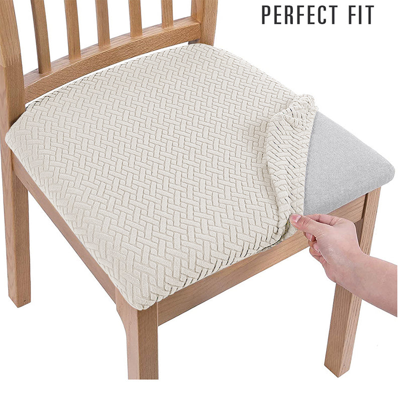 Stretchable Dining Chair Seat Cover with Straps s2-chair-cover by HitMyNeed