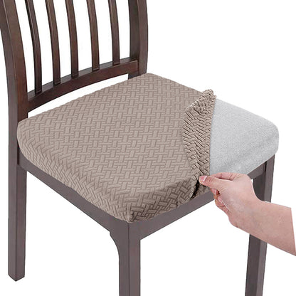 Stretchable Dining Chair Seat Cover with Straps s6-chair-cover by HitMyNeed