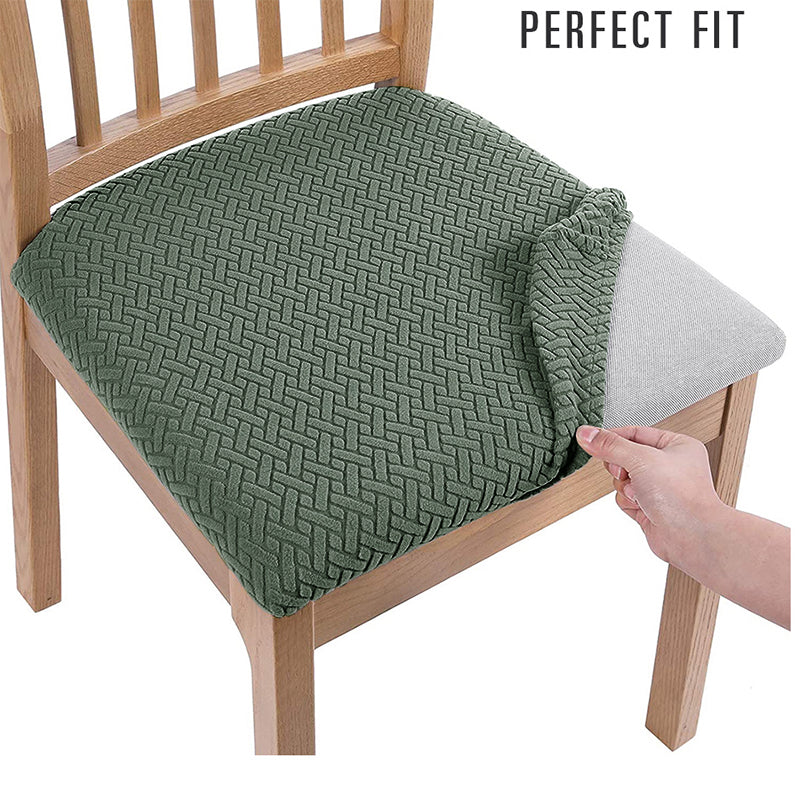Stretchable Dining Chair Seat Cover with Straps s8-chair-cover by HitMyNeed