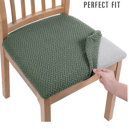 Stretchable Dining Chair Seat Cover with Straps s8-chair-cover by HitMyNeed