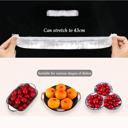 Stretchable Food Plastic Covers, 100-Pack by HitMyNeed