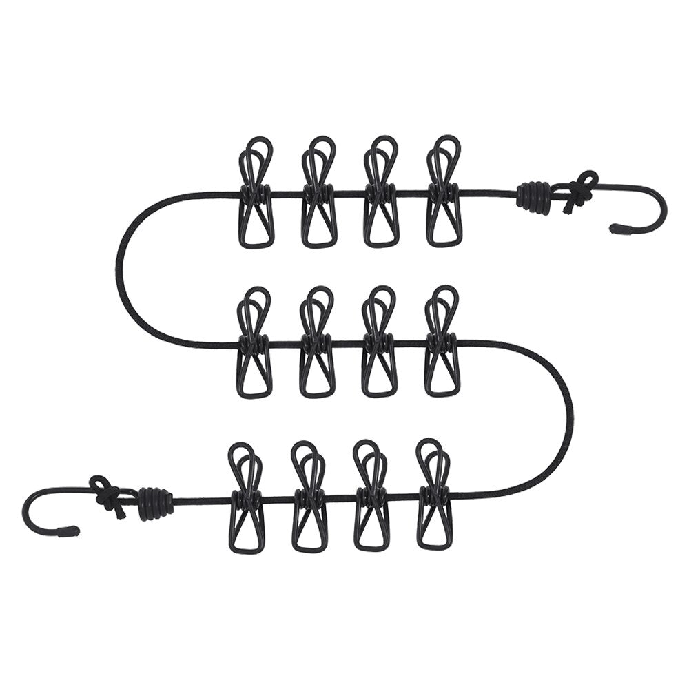 Stretchable Travel Clothesline with 12 Pegs by HitMyNeed