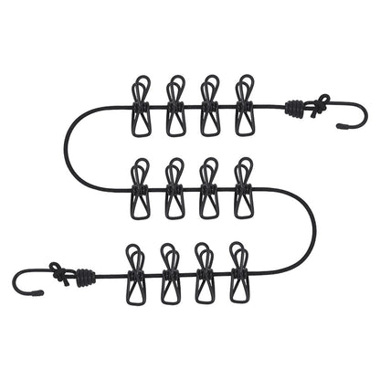 Stretchable Travel Clothesline with 12 Pegs by HitMyNeed
