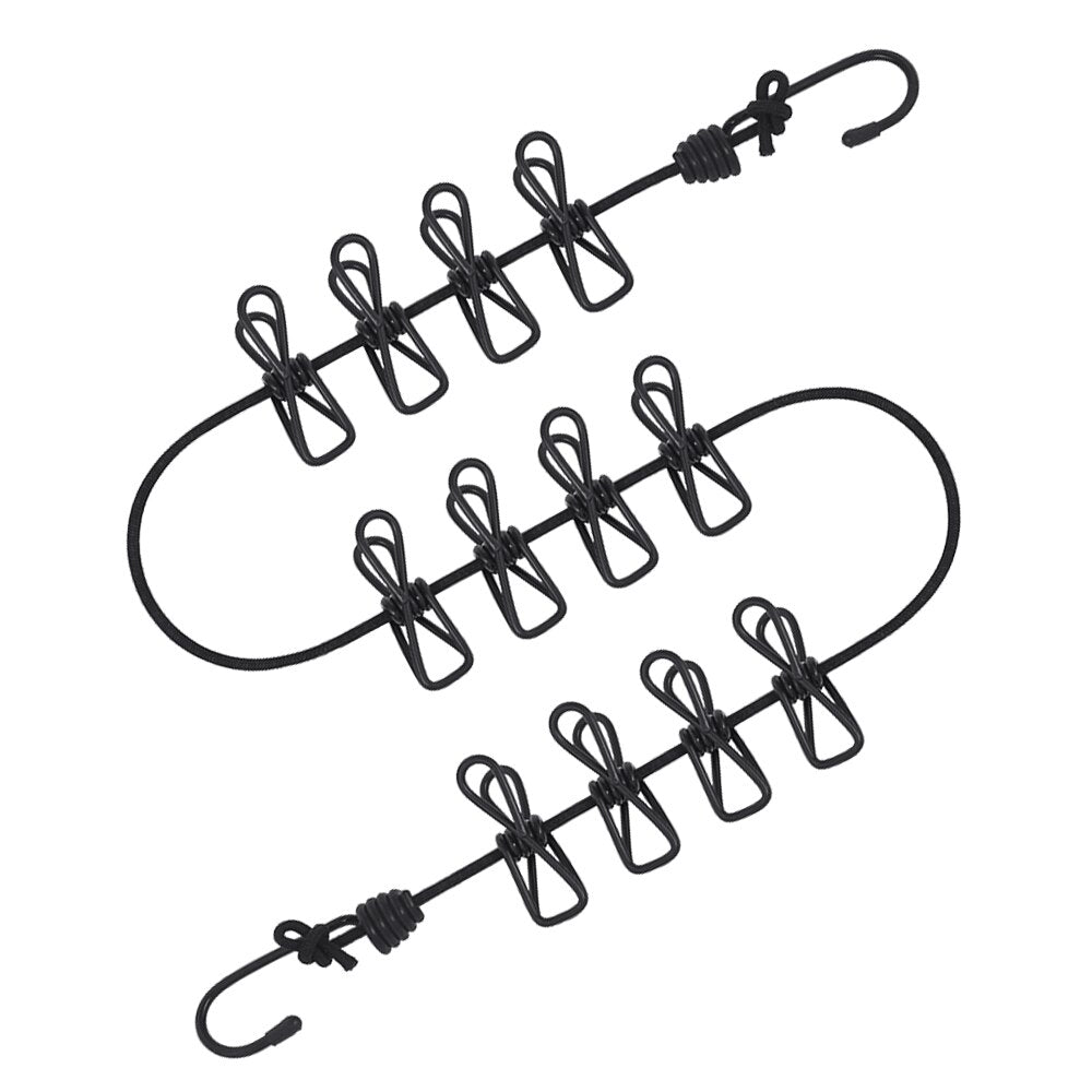 Stretchable Travel Clothesline with 12 Pegs by HitMyNeed