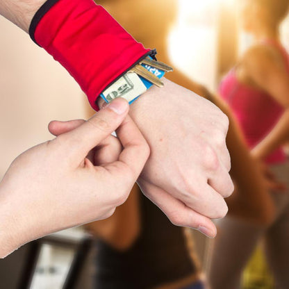 Stretchable Zipper Wrist Pocket for Valuables by HitMyNeed