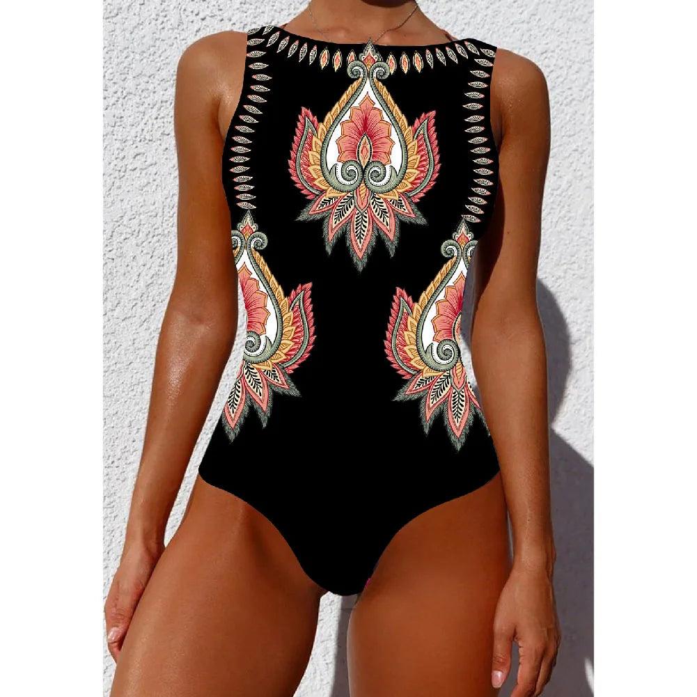 Striped Push-Up One Piece Swimsuit for Women by HitMyNeed