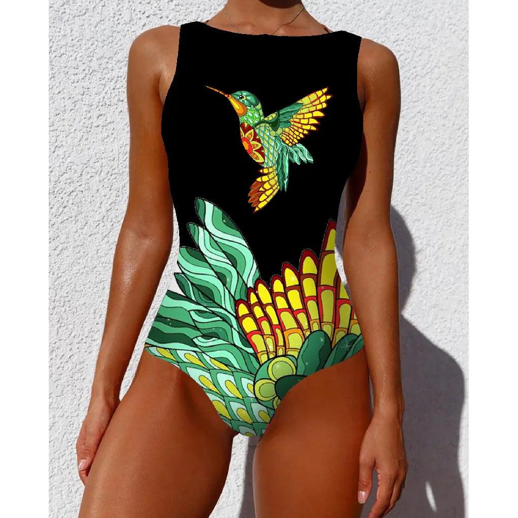 Striped Push-Up One Piece Swimsuit for Women cr19468d8 xl by HitMyNeed