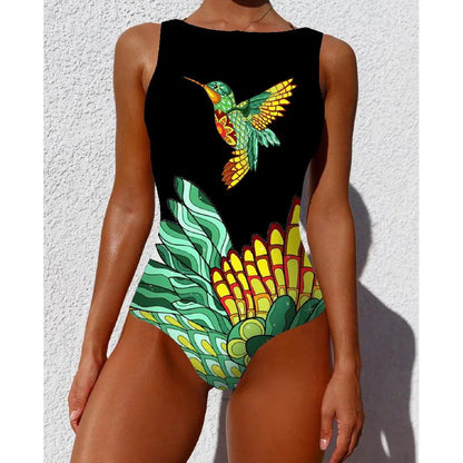 Striped Push-Up One Piece Swimsuit for Women cr19468d8 xl by HitMyNeed
