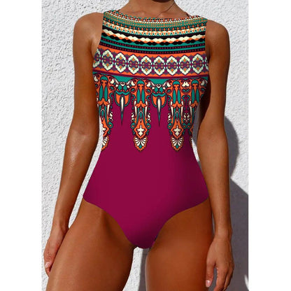 Striped Push-Up One Piece Swimsuit for Women cr19468z6 xl by HitMyNeed