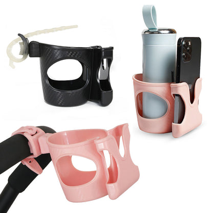 Stroller Cup and Phone Holder with Bottle Rack by HitMyNeed