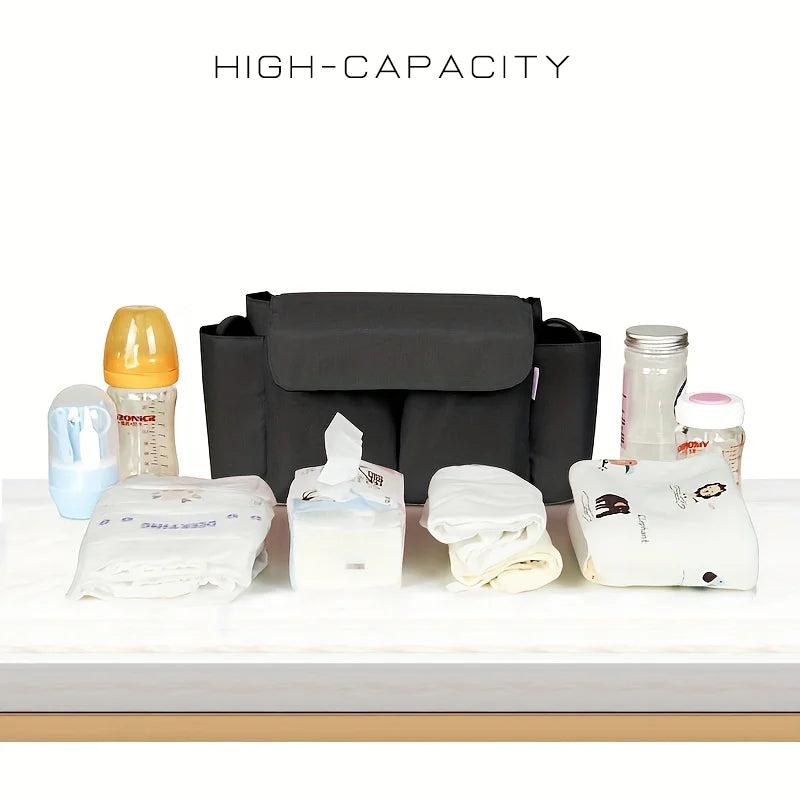 Stroller Organizer Bag with Large Capacity & Bottle Holder by HitMyNeed