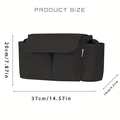 Stroller Organizer Bag with Large Capacity & Bottle Holder by HitMyNeed