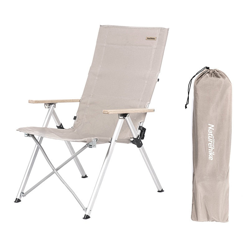 Strong Foldable Beach Chair with Adjustable Backrest by HitMyNeed