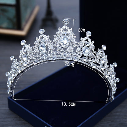 Studded Crystal Wedding Crown for Bride by HitMyNeed