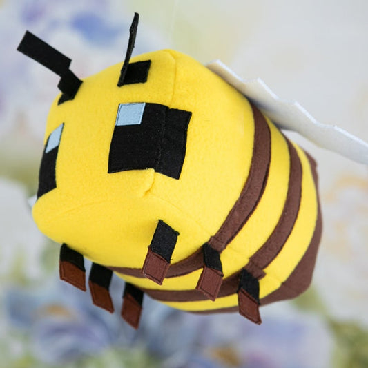 Stuffed Bumble Bee Plush Toy - 20 cm Pixel Design by HitMyNeed
