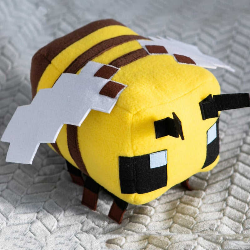 Stuffed Bumble Bee Plush Toy - 20 cm Pixel Design by HitMyNeed