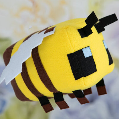 Stuffed Bumble Bee Plush Toy - 20 cm Pixel Design by HitMyNeed