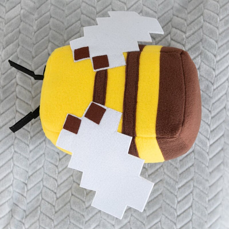 Stuffed Bumble Bee Plush Toy - 20 cm Pixel Design by HitMyNeed